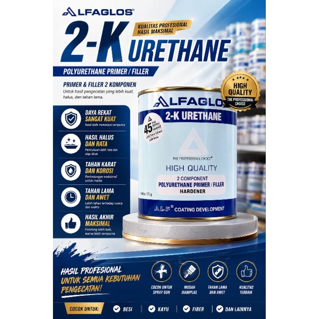 epoxy primer/filler polyurethane alfaglos /1liter