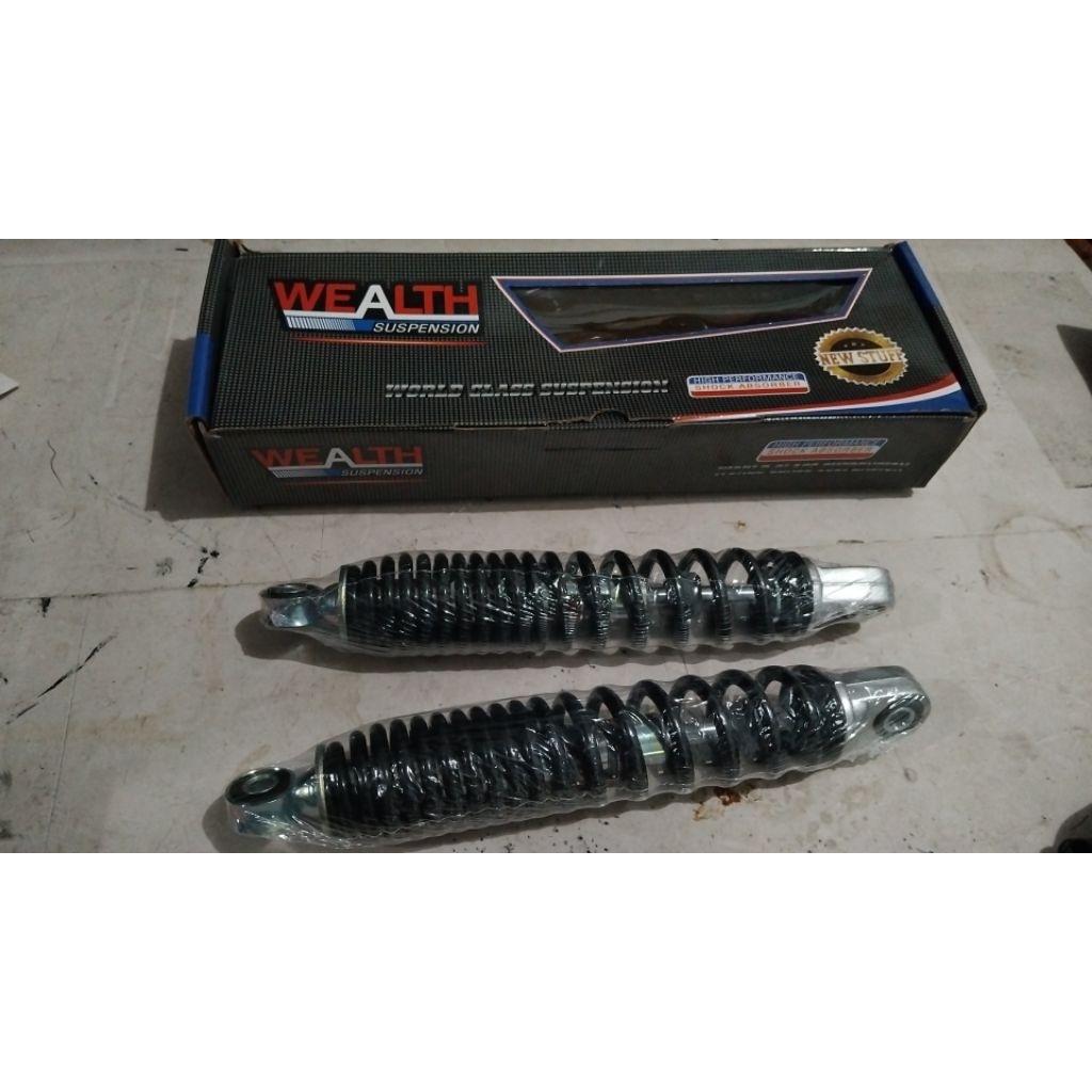 SHOCK BELAKANG WEALTH VEGA ZR – BLACK – EMPUK & NYAMAN –