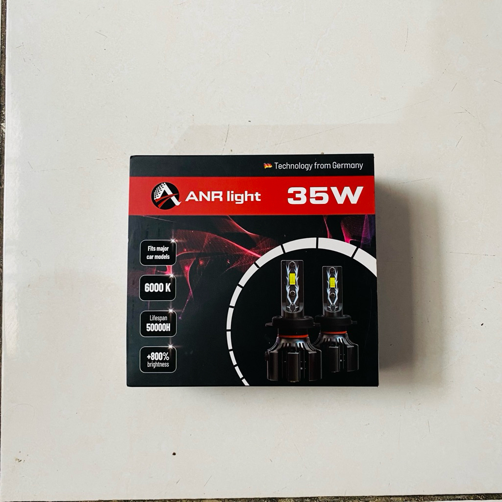 ANR LED H4 35W Cahaya Mobil 6000K 50000H Teknologi Jerman untuk Kendaraan