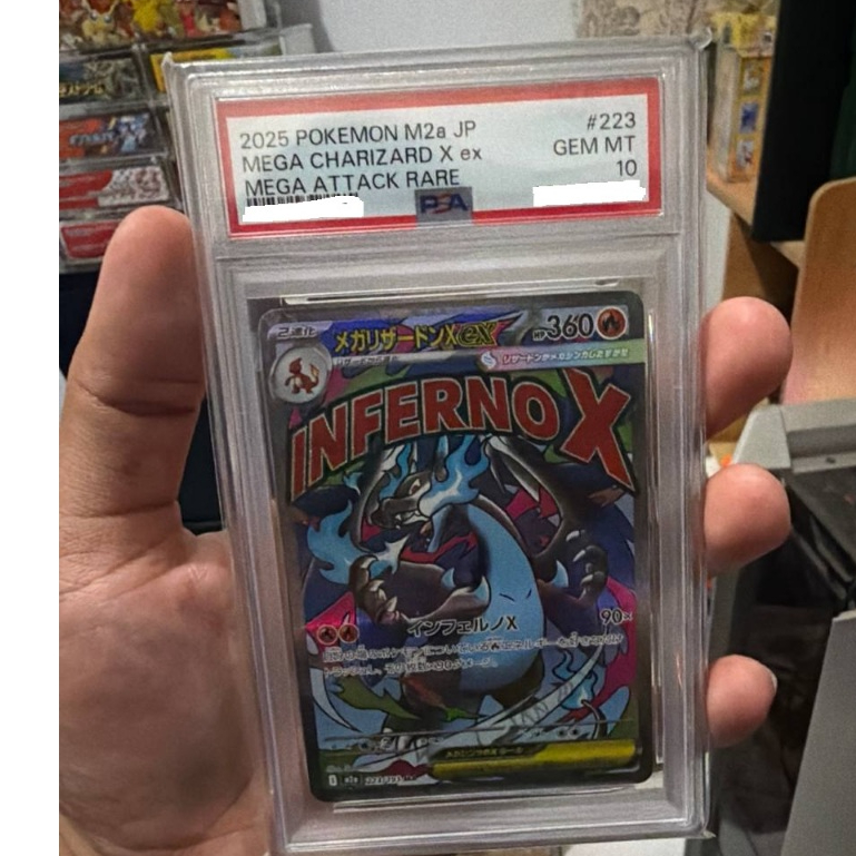 Kartu Pokemon TCG - Mega Charizard X EX PSA10 MA M2A Japan
