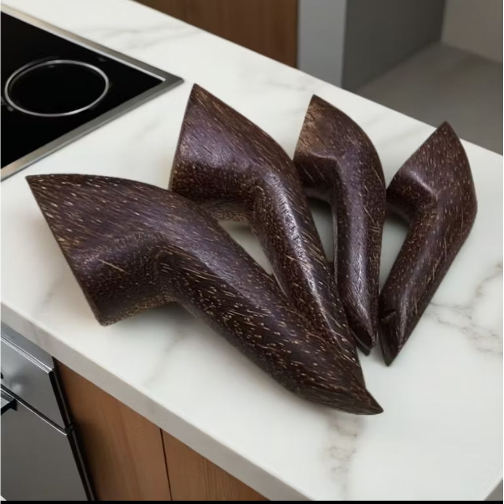 Ulekan kayu Aren Super Ukuran Besar
