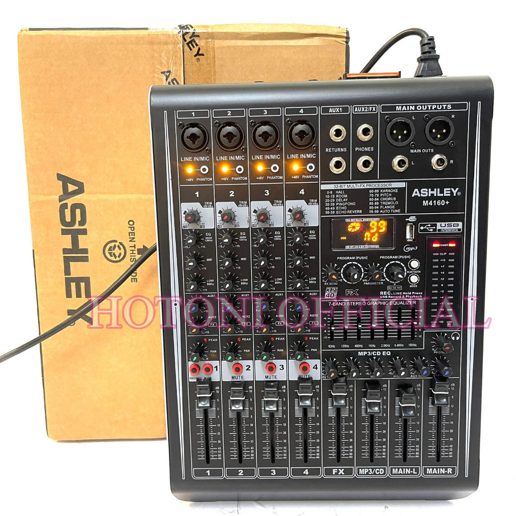 Power Mixer Audio Ashley M4160+ 4channel Original M 4160+ Power Ashley Mixing 4 M4160 plus ( Bisa CO