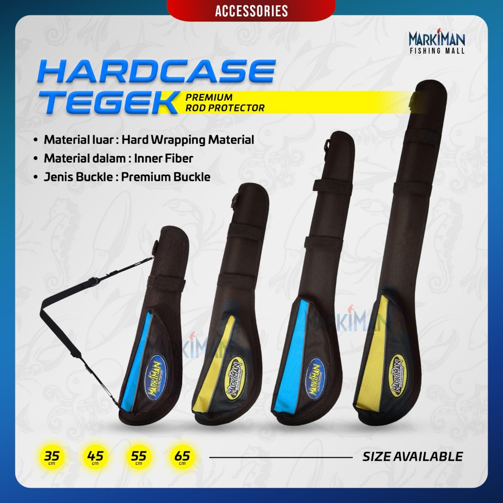 Hardcase Tas Pancing Joran Tegek Case MARKIMAN 35 45 55 65 cm Pelindung Joran Hard Case Premium Buck