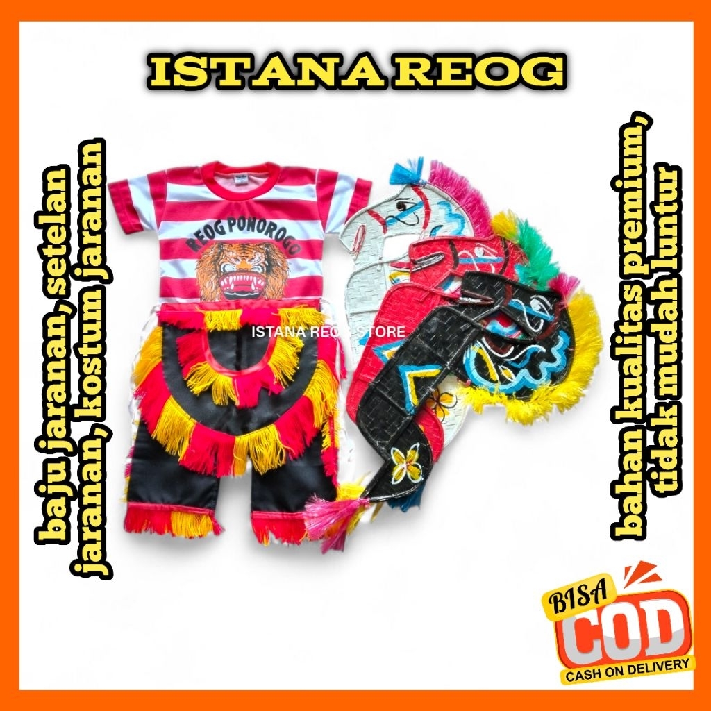 SETELAN JARANAN ANAK / BAJU JARANAN ANAK / KOSTUM JARANAN ANAK / BAJU JARANAN ANAK MURAH