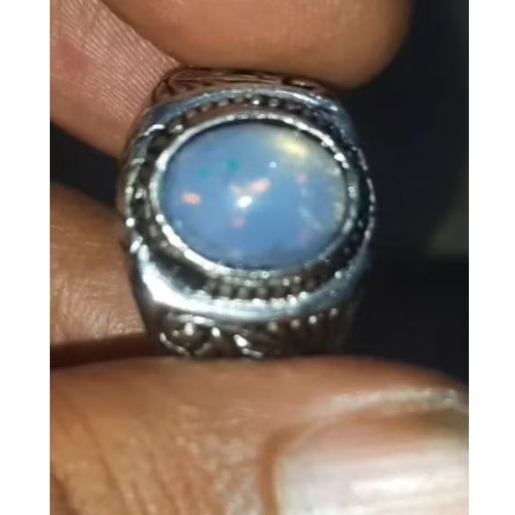 Batu cincin Kalimaya susu dan Blackopal