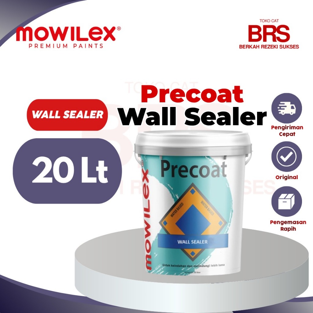 Precoat Wall Sealer Mowilex 20L - Cat Dasar Tembok Anti Alkali