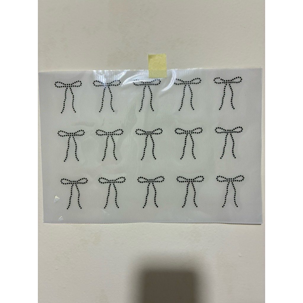 Payet press tempel gosok swarovski motif pita isi 15 pc manik manik