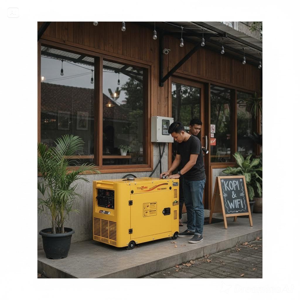 Genset 9 KVA Diesel Generator TDG 10000 Tsuzumi Japan Technology / Genset Diesel 7000 Watt Silent Ty