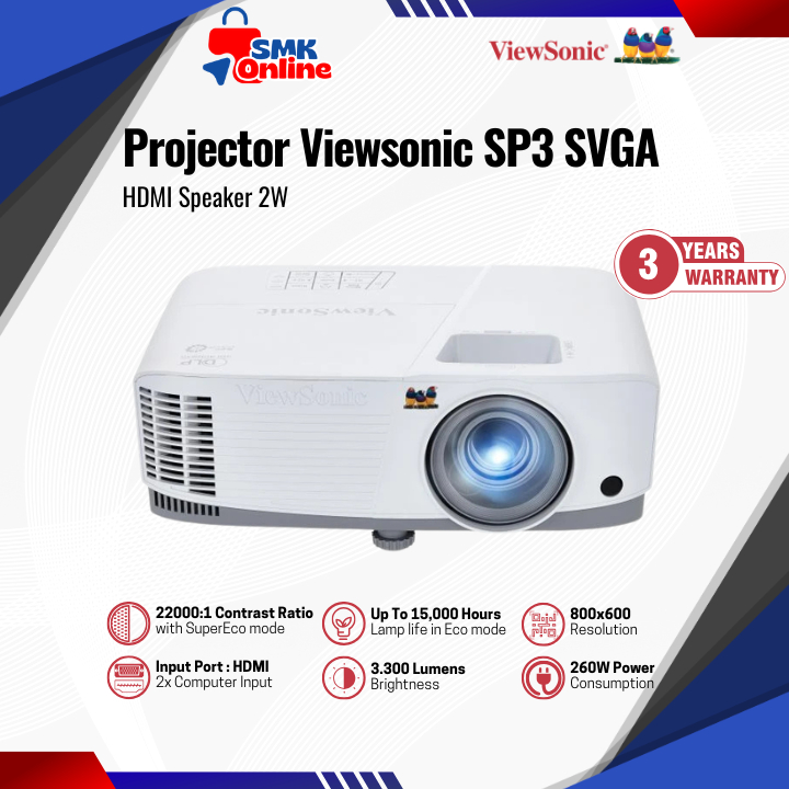Viewsonic SP3 4,800 ANSI Lumens Proyektor Business Smart Projector