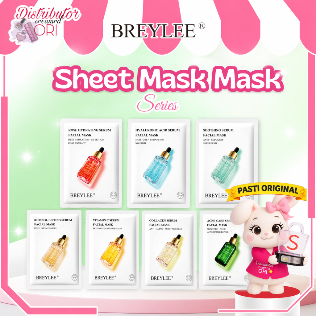 BPOM BREYLEE Sheet Mask - 1pc REYLEE Pomegranate Serum Facial Mask