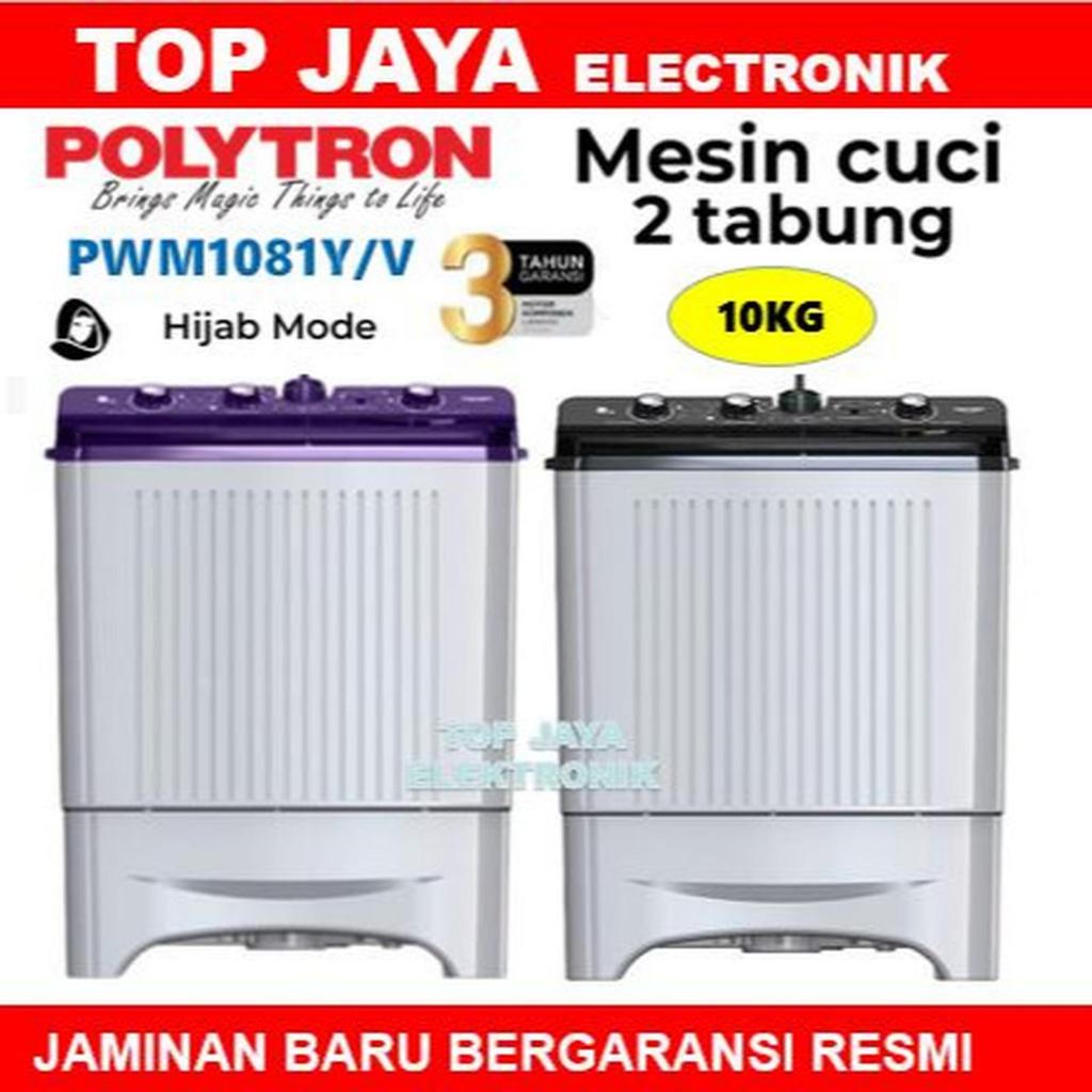 MESIN CUCI POLYTRON 10KG 2 TABUNG SERIES PRIMADONA GIANT/POLYTRON MESIN CUCI 10KG 2 TABUNG