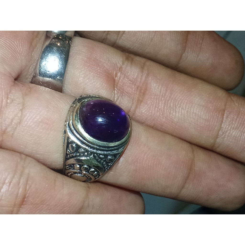 Batu akik Kecubung Ungu
