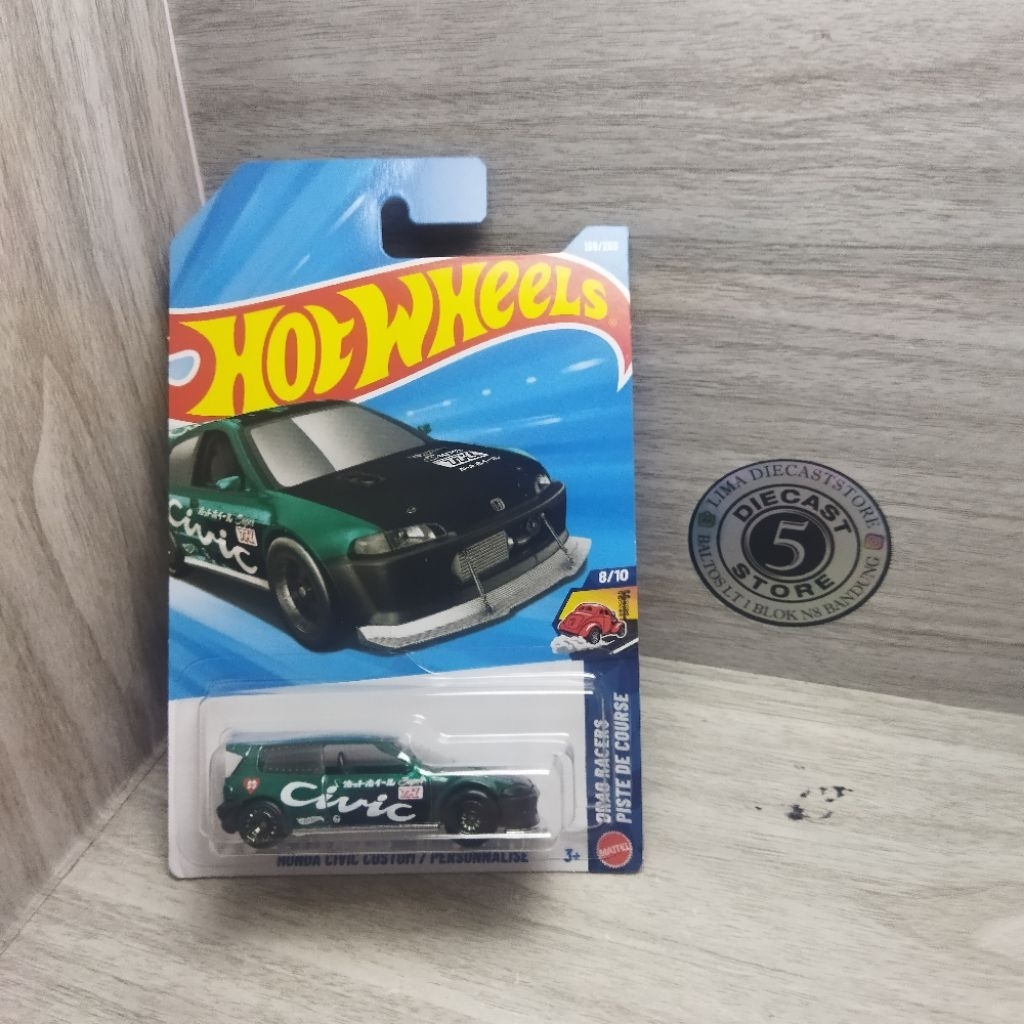 hotwheels super treasure hunts honda civic custom personalisee