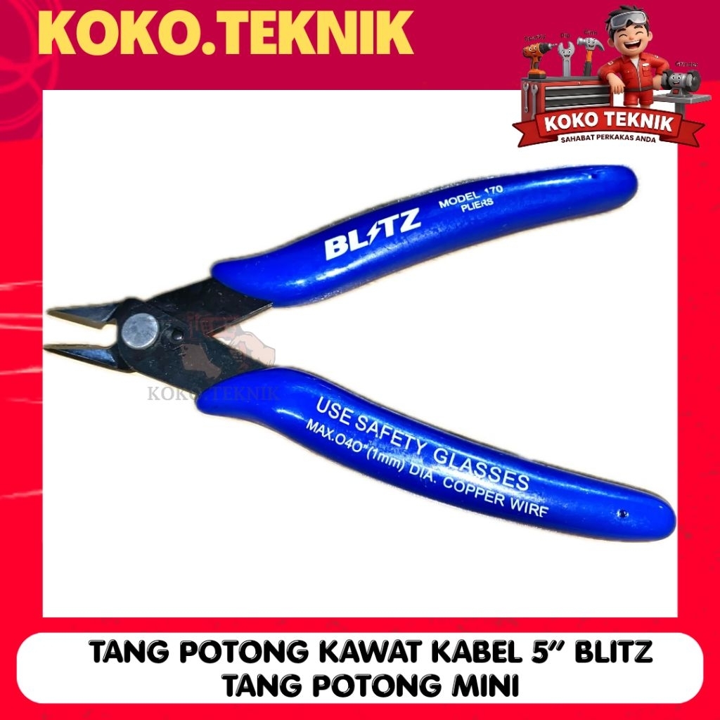 TANG POTONG KAWAT KABEL 5” BLITZ TANG POTONG MINI