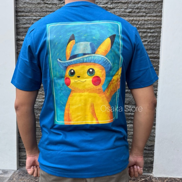Baju Pokemon Pikachu Van Gogh Kaos Anime