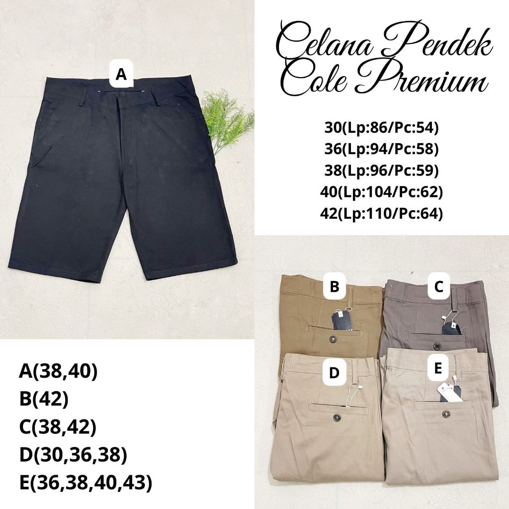 CELANA PENDEK ZIPER COLE PREMIUM ORIGINAL