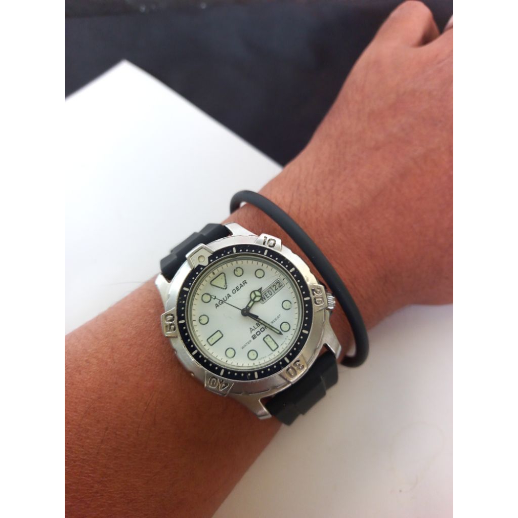 jj03418 jam tangan diver style alba aqua gear V346-6A10