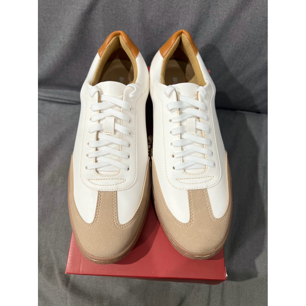 BRAND NEW IN BOX SEPATU PRIA BUCCHERI LAURENT SNEAKERS MEN WHITE SIZE 42