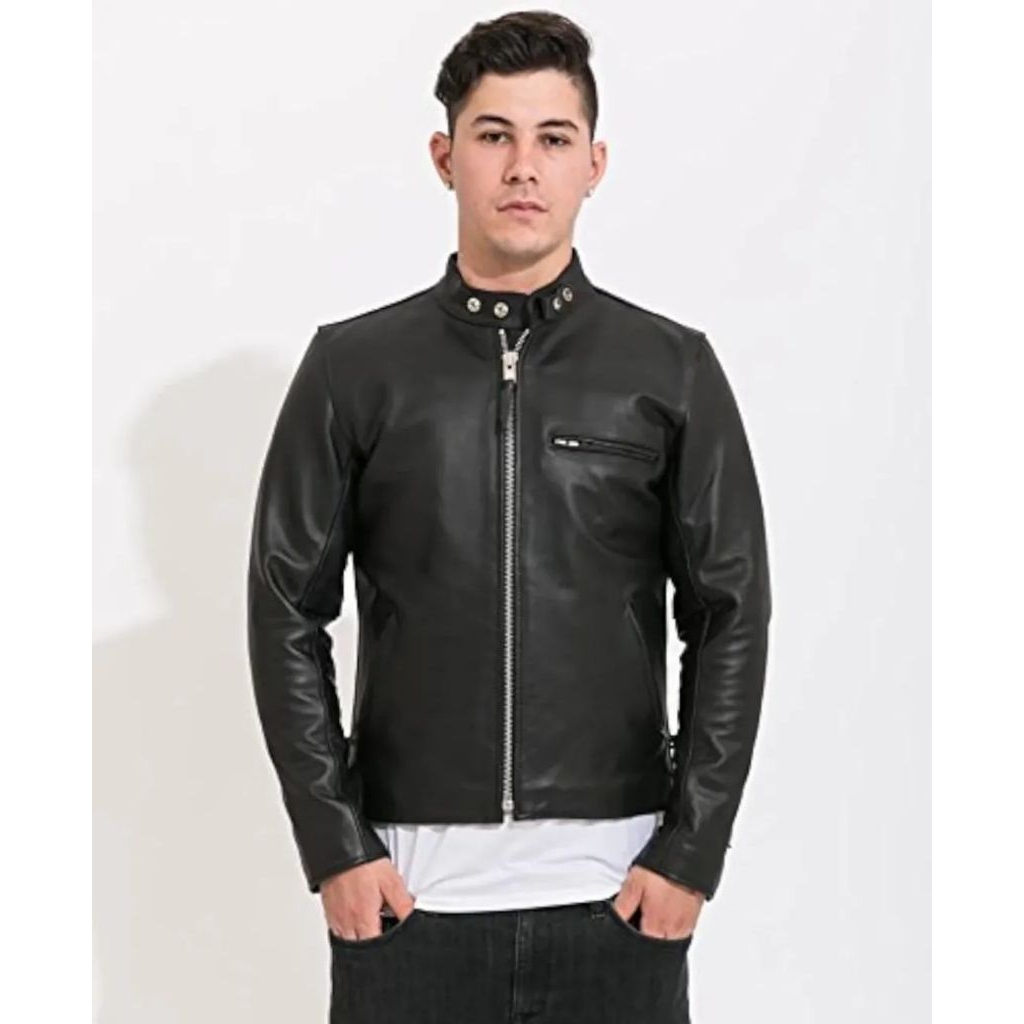 DAMMTRAX Caferacer Leather Biker Jacket X Jaket Kulit Avirex Harley Davidson RBC Aero Vanson Leather