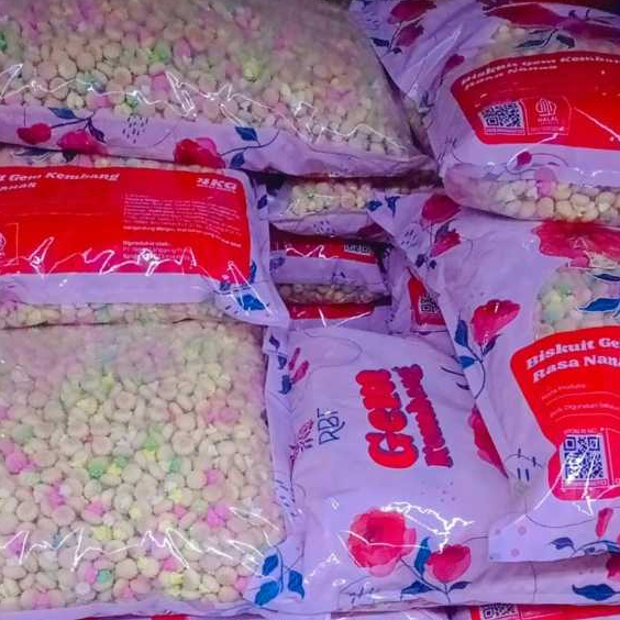 Kue Gem Kembang/ Gem Rose/ Kue Biskuit Gula/Kemasan Ball 4 KG