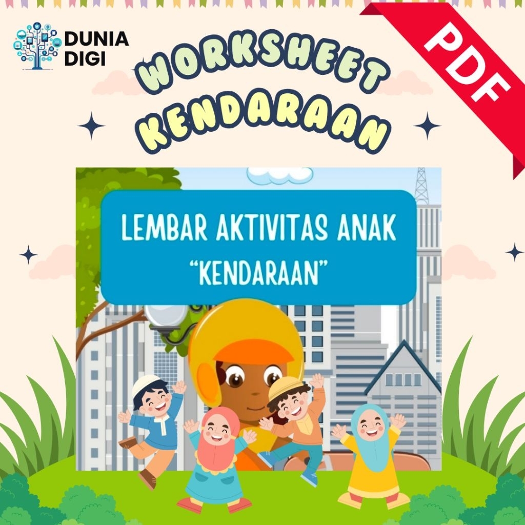 PDF - Worksheet Kendaraan PAUD TK SD