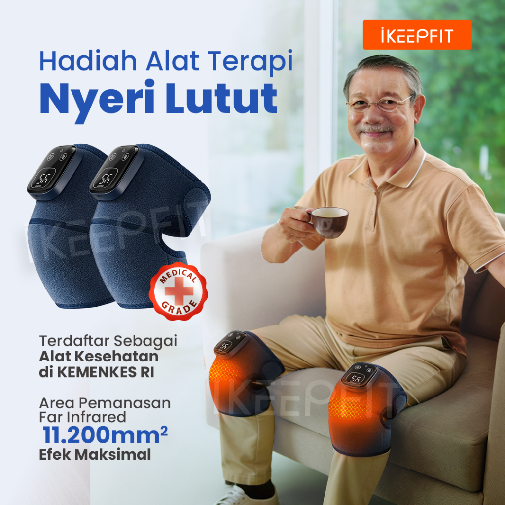 iKEEPFIT Knee Therapy K19S - Alat Terapi Nyeri Lutut Lansia Medical Grade Terdaftar di Kemenkes RI p