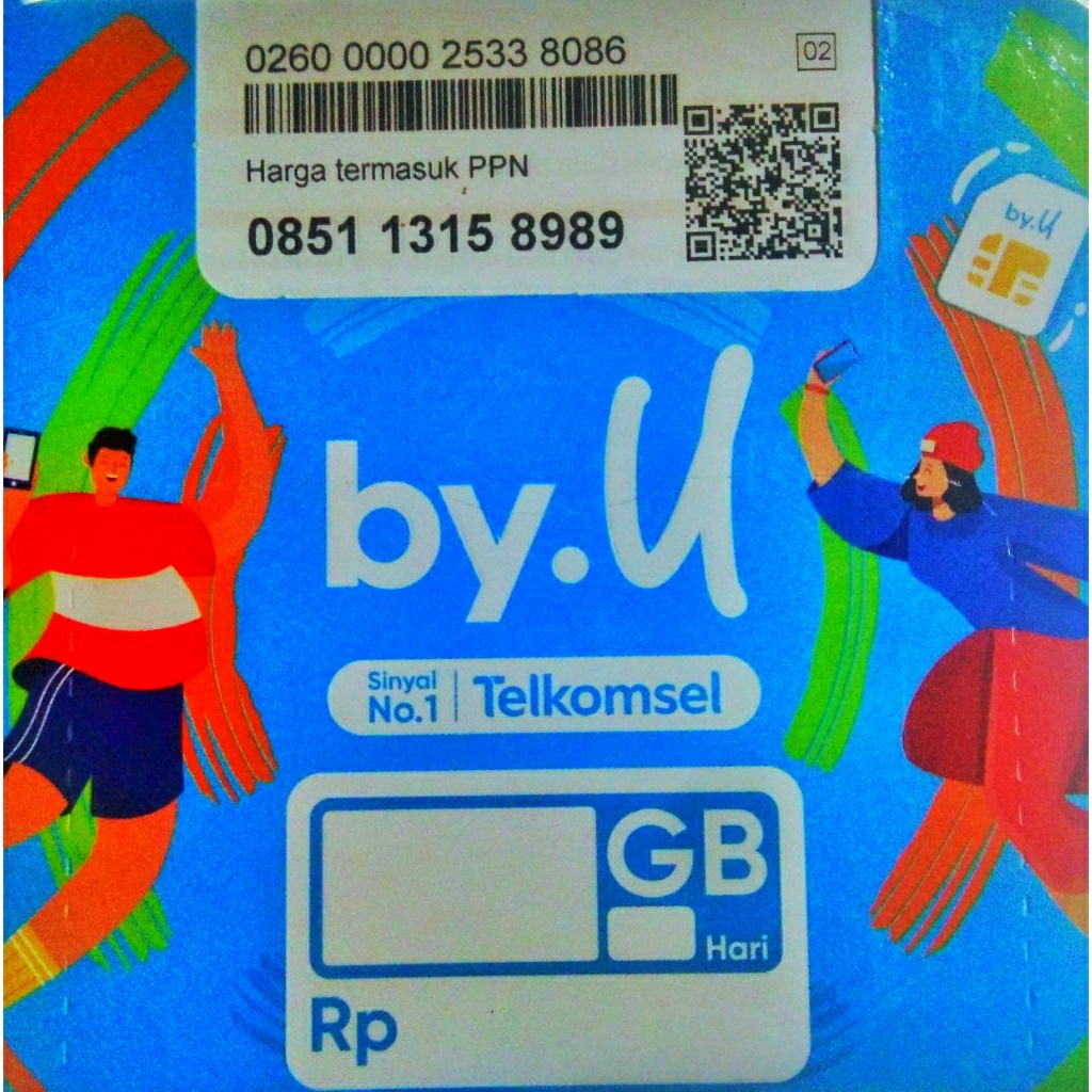 TELKOMSEL BYU NOMOR CANTIK ABAB 1315 8989 NOMOR HOKY