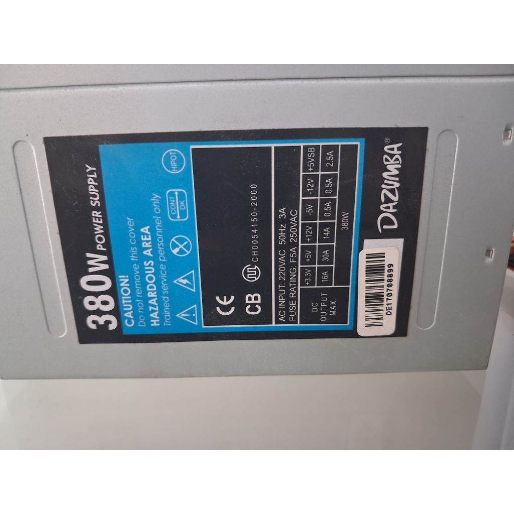 power supply unit 380 watt (PSU Komputer)