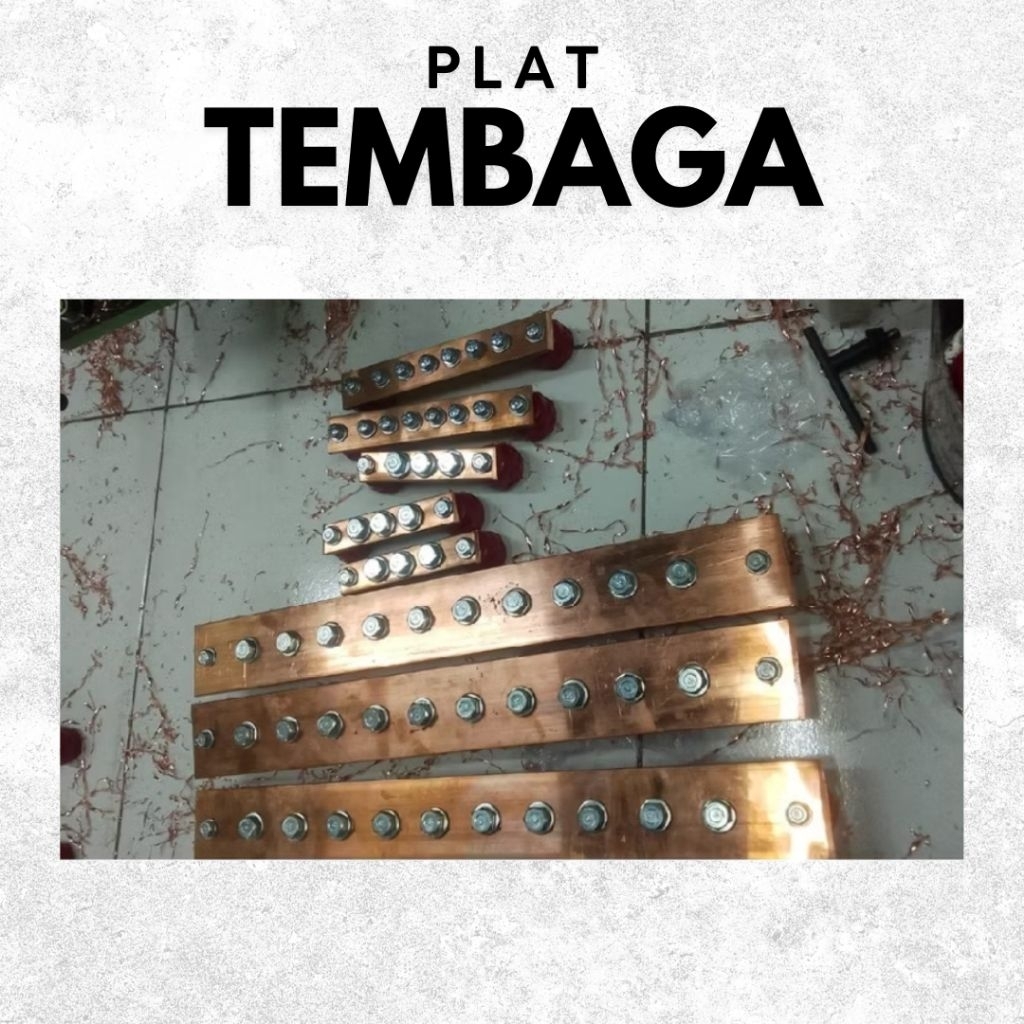 Busbar Netral 3mm x 30mm x 300mm - Busbar Tembaga