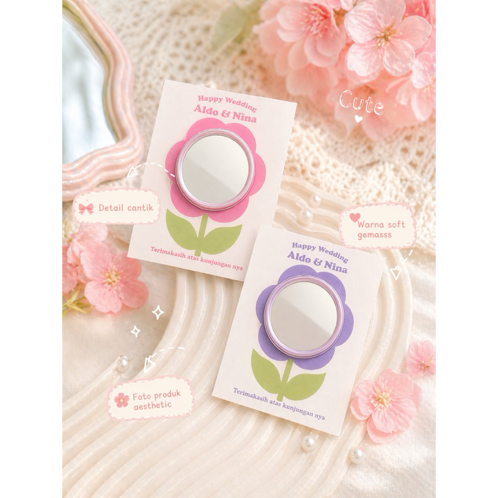 SOUVENIR KACA AESTHETIC|| SOUVENIR UNIK || SOUVENIR BUNGA || SOUVENIR MURAH
