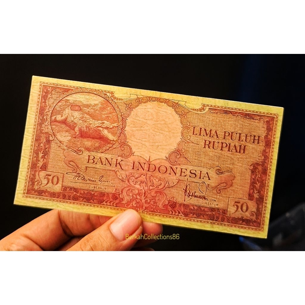 souvenir bukan asli 50 rupiah seri hewan buaya fake