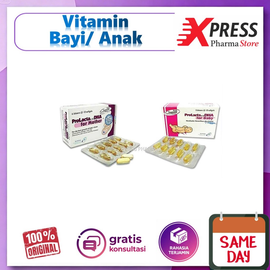 - ApObat - Prolacta for Baby / Mother DHA Bayi Minyak Ikan Kapsul Anak Prolakta Pro Lacta Polacta Pr