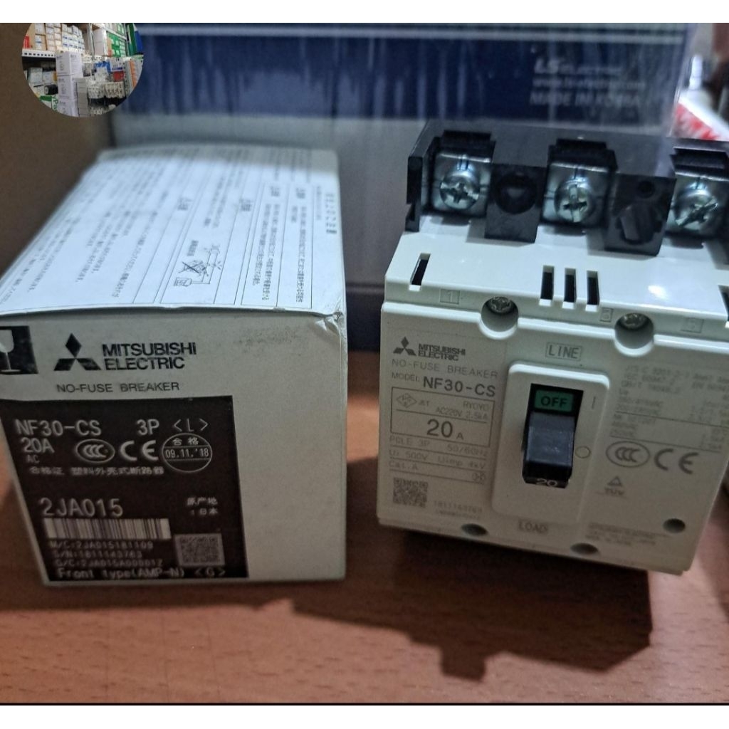 MCCB/NFB MITSUBISHI NF30-CS 3P 20A ORIGINAL