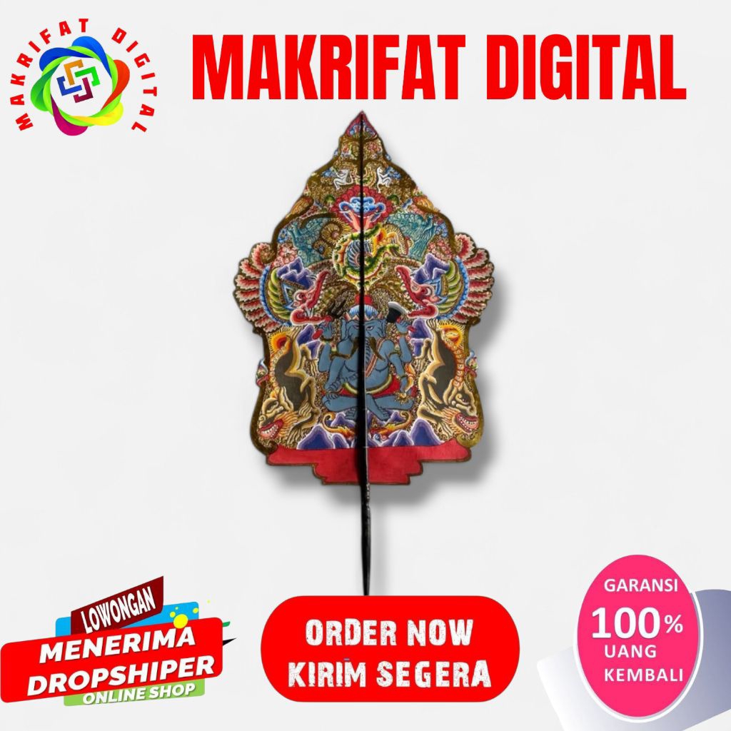 ZACK MART Gunungan wayang kulit besar [Tinggi Gunungan 80 cm]