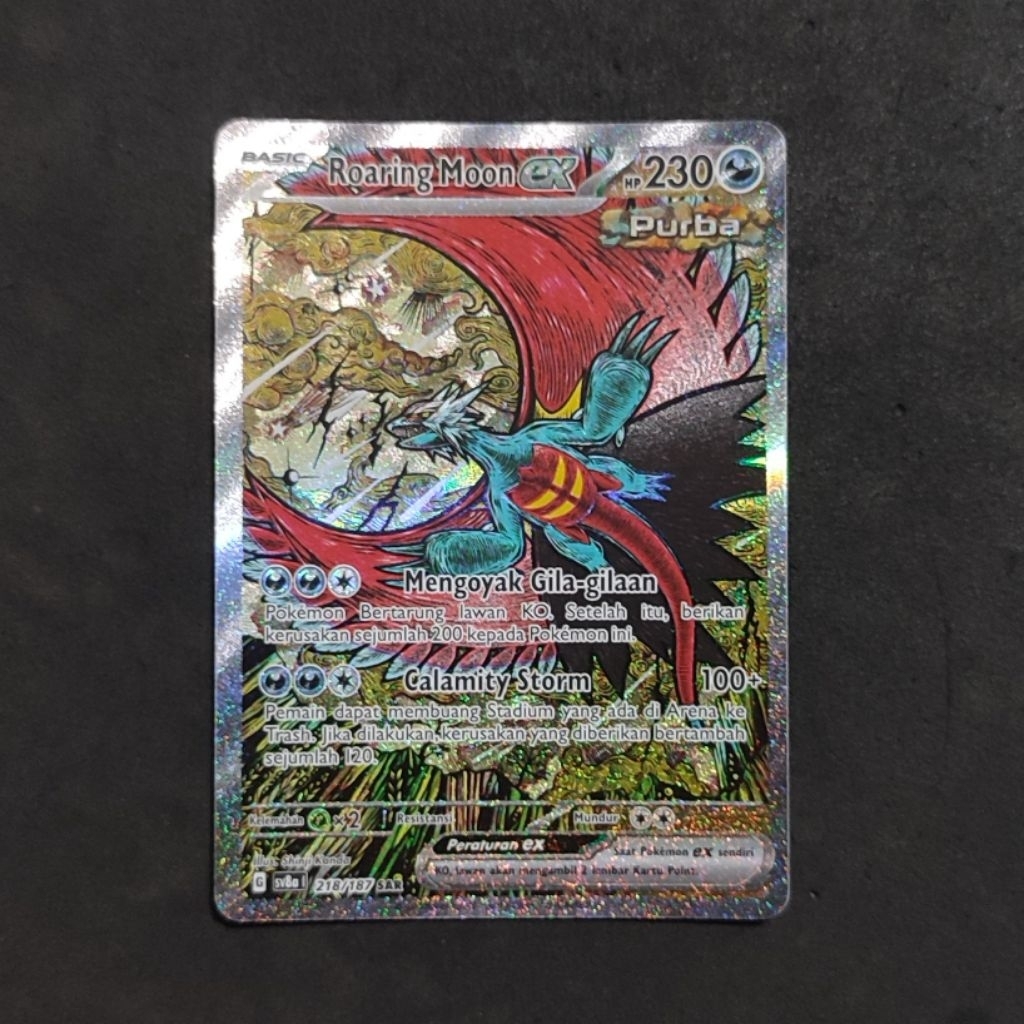 Roaring Moon Ex SAR TCG Pokemon Indonesia