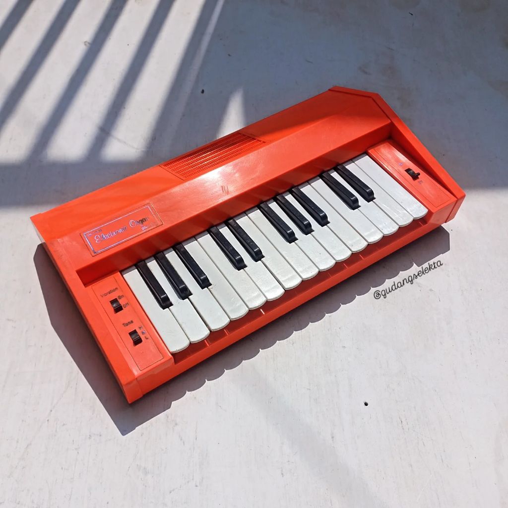 Piano Mini Jadul Dekorasi Retro Deluxe Electronic Organ