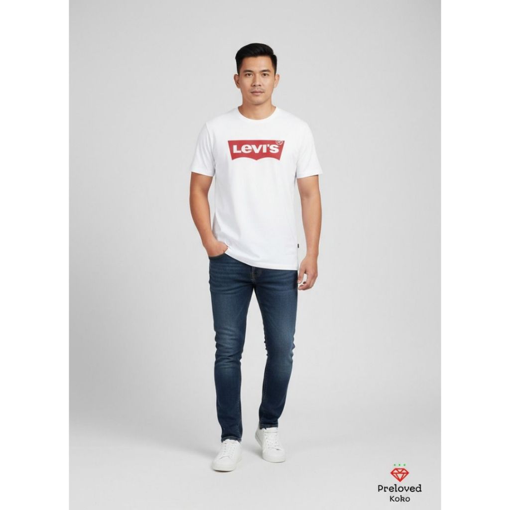 Kaos Levis Putih Size XL Fulltage