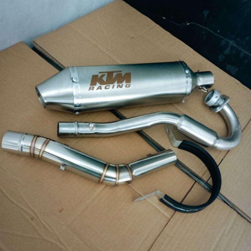 Knalpot KTM Racing KLX CRF WR 155 inlet 38 suara bass buled