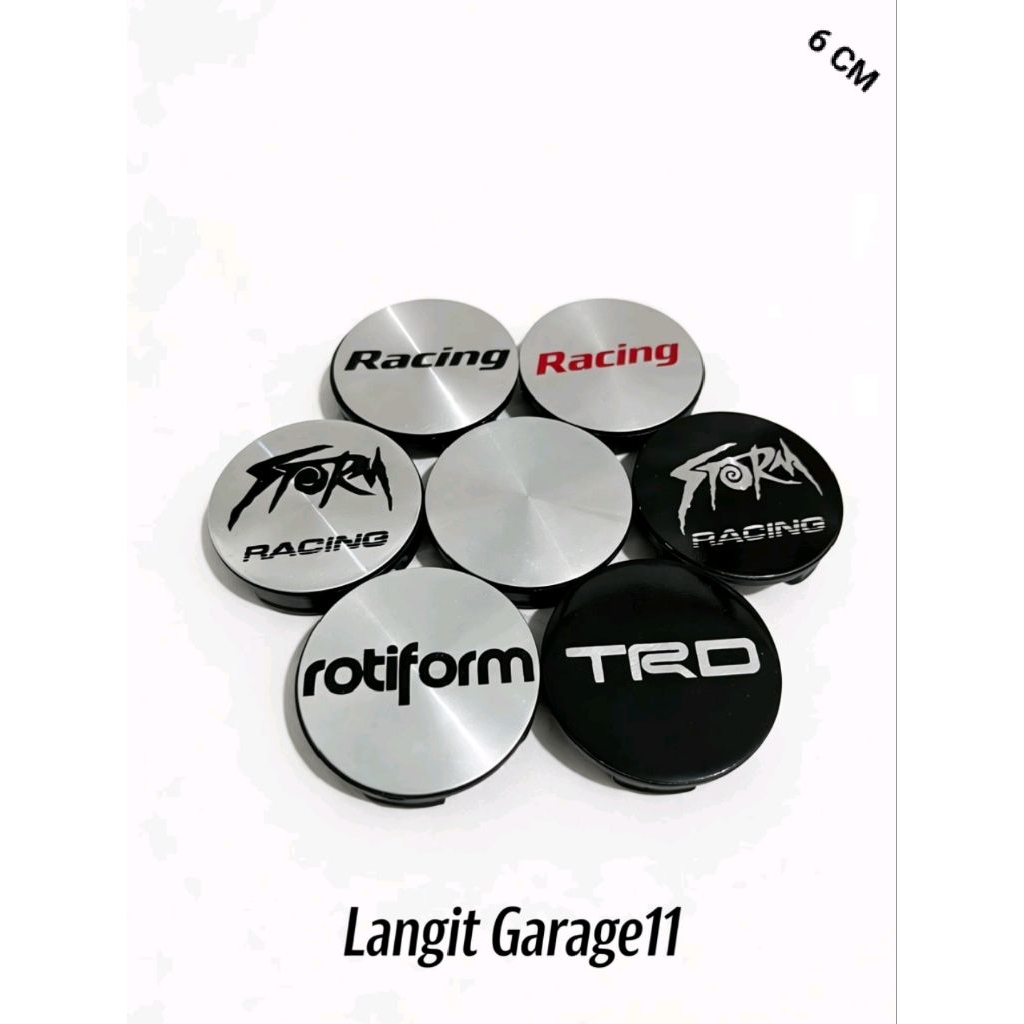 Tutup dop velg variasi diameter luar 6 cm diameter dalam 5,7 cm