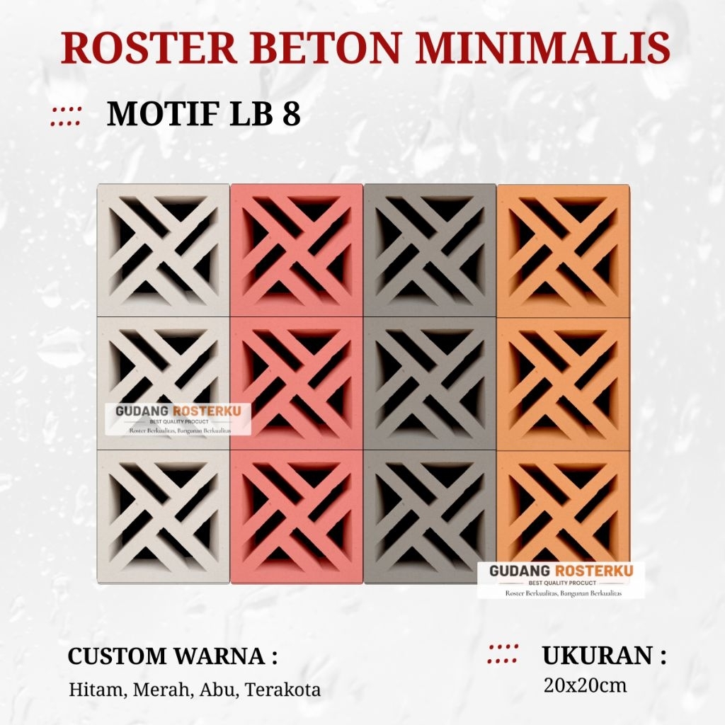 ROSTER BETON MINIMALIS MURAH / LOSTER PUTIH MINIMALIS / LOSTER PUTIH