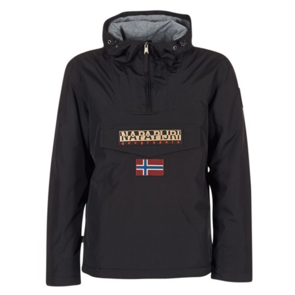 Napapijri Rainforest Summer 3 Anorak Jacket Black Original 100%