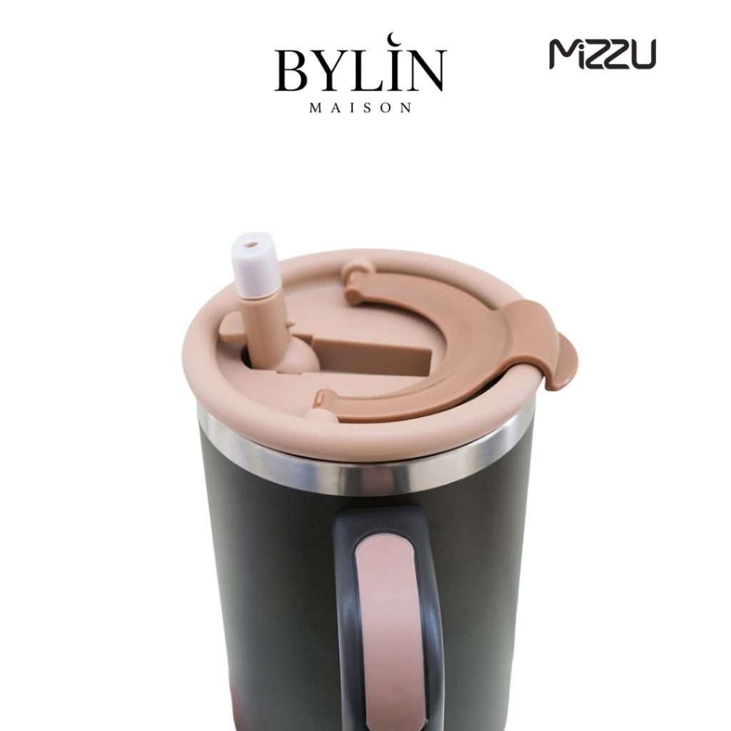 BYLIN Maison x Mizzu Bottle - Juno Botol Minum 1200ml Mug Handle - Tumbler Stainless Vacuum Tahan Pa