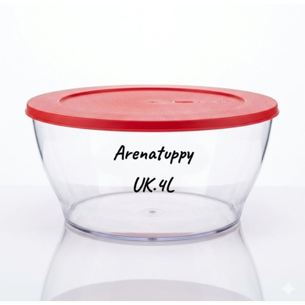 ORI TUPPERWARE CLEAR BOWL, BOWL SAYUR, SOUP BUAH, BOWL NASI MANGKOK SERBAGUNA