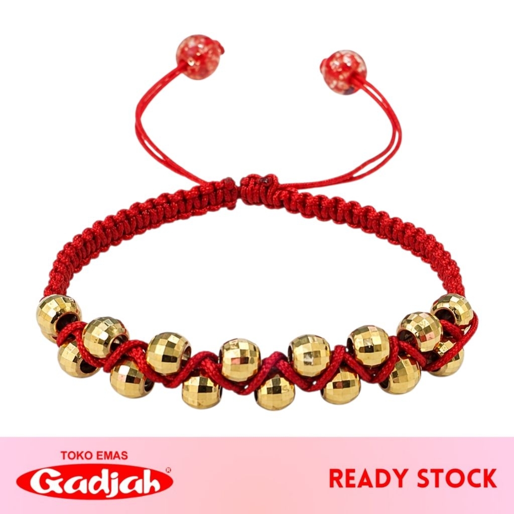 Gelang Emas Emas Boba Lilitan Kepang - Toko Emas Gadjah