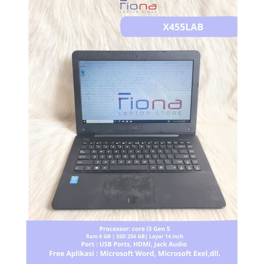 Laptop X455LAB | Core i3 Gen 5 | Ram 6gb SSD 256gb (l20663)