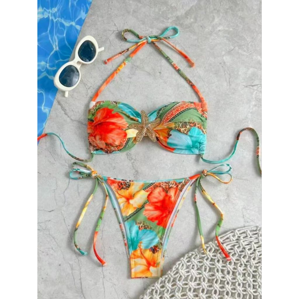YANUN BALI ISLAND Sexy Bikini Two Piece Stripe Starfish | Bikini Two Piece | Bikini Sexy | Bikini St