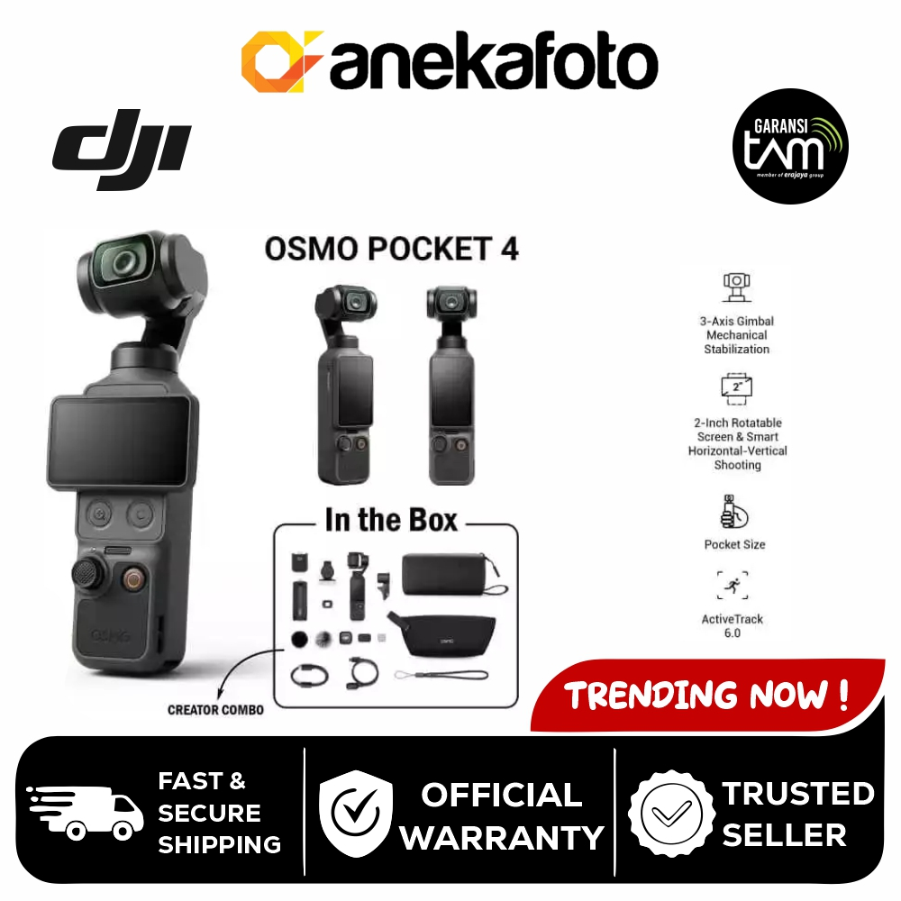 DJI Osmo Pocket 4 Creator Combo Standard Combo Action Camera DJI Pocket 4 Action Cam