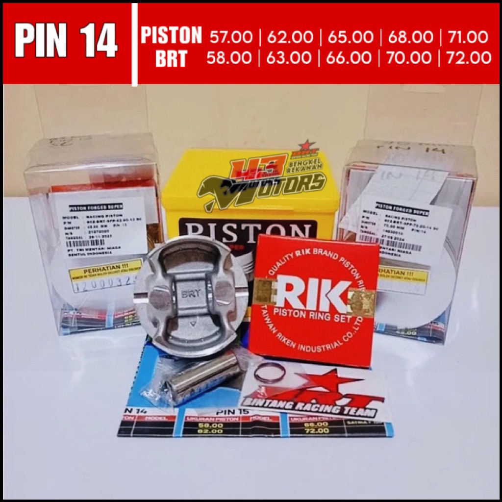 SUPER FORGET PISTON BRT PIN 14