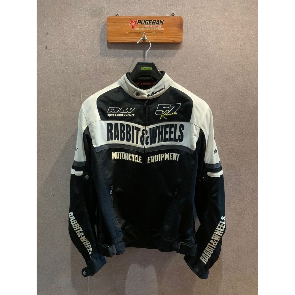 JAKET RNW RABBIT AND WHEELS DEVISE BLACK ORIGINAL