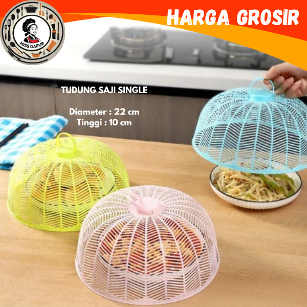 MS Tudung Saji Tinggi Tudung Nasi Plastik Tudung Saji Tinggi Bahan Plastik TUDUNG SAJI SINGLE
